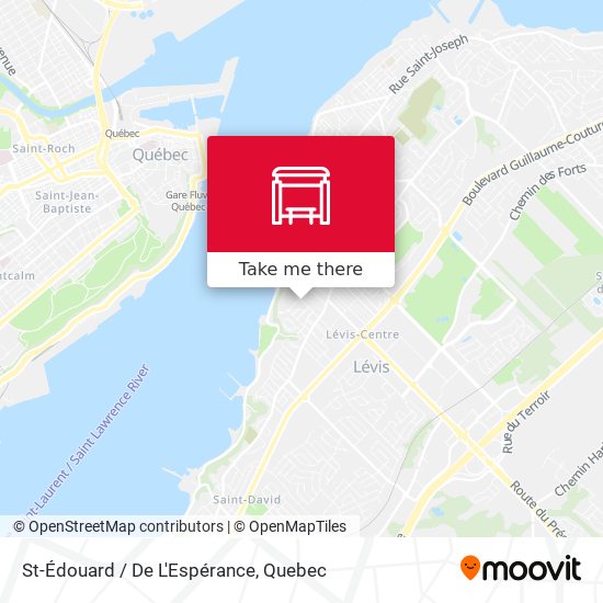 St-Édouard / De L'Espérance map