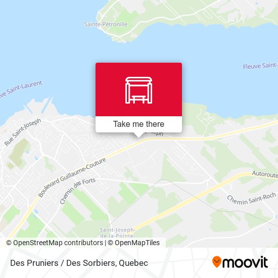 Des Pruniers / Des Sorbiers map