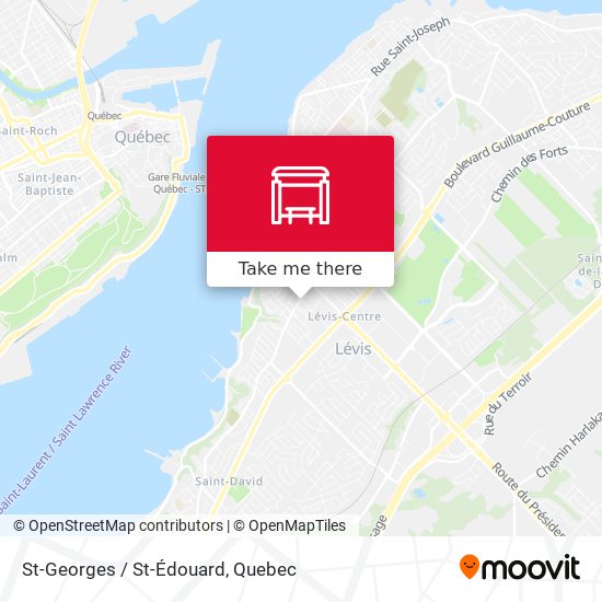 St-Georges / St-Édouard map