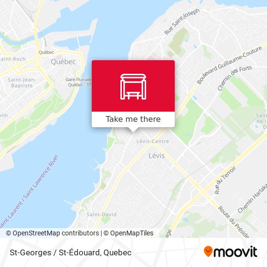 St-Georges / St-Édouard map