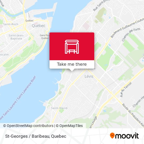 St-Georges / Baribeau map