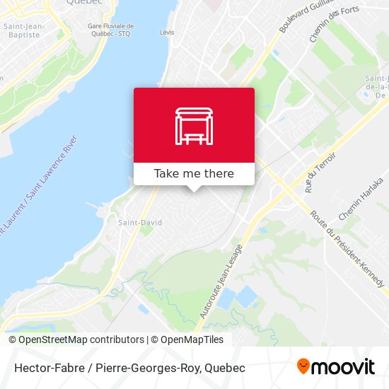 Hector-Fabre / Pierre-Georges-Roy map