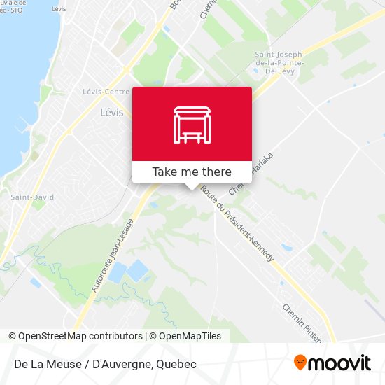 De La Meuse / D'Auvergne map