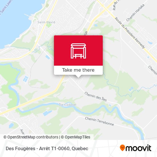 Des Fougères - Arrêt T1-0060 map