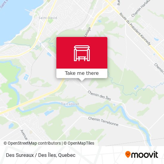 Des Sureaux / Des Îles map