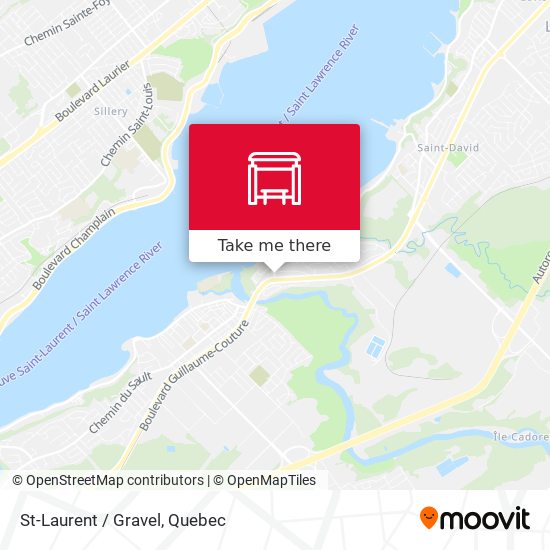 St-Laurent / Gravel map