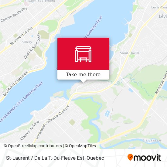St-Laurent / De La T.-Du-Fleuve Est map