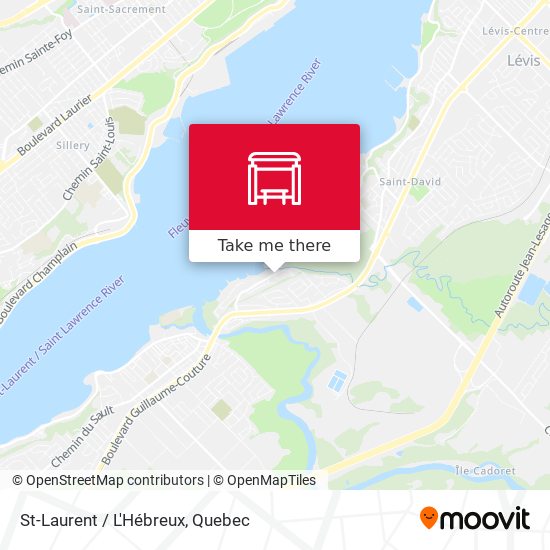St-Laurent / L'Hébreux map