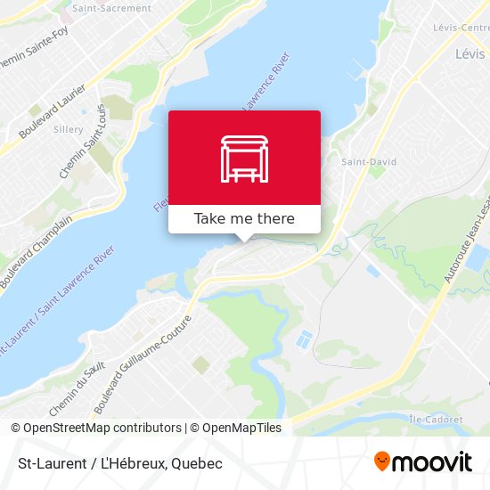 St-Laurent / L'Hébreux map