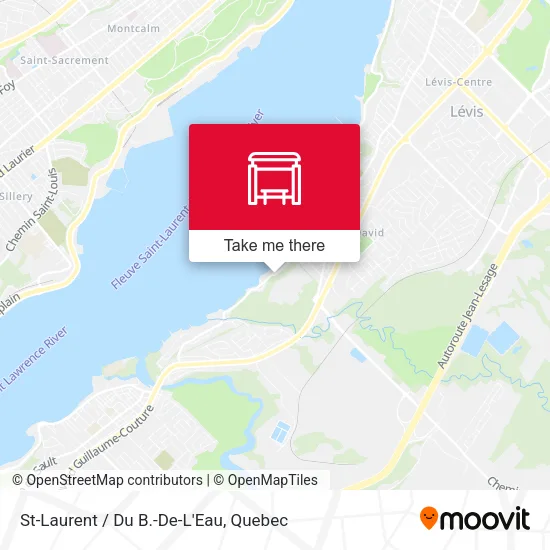 St-Laurent / Du B.-De-L'Eau map