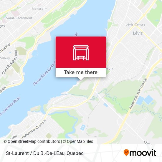 St-Laurent / Du B.-De-L'Eau map