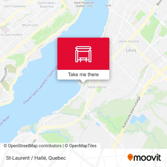 St-Laurent / Hallé map