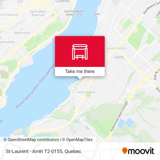 St-Laurent - Arrêt T2-0155 map