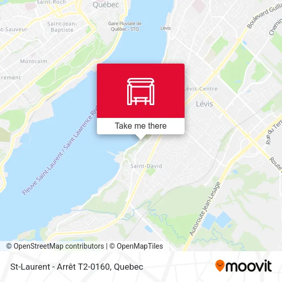 St-Laurent - Arrêt T2-0160 map