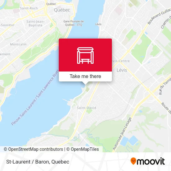 St-Laurent / Baron map