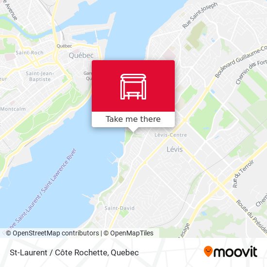 St-Laurent / Côte Rochette map