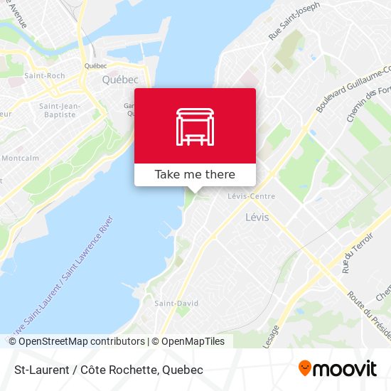 St-Laurent / Côte Rochette map