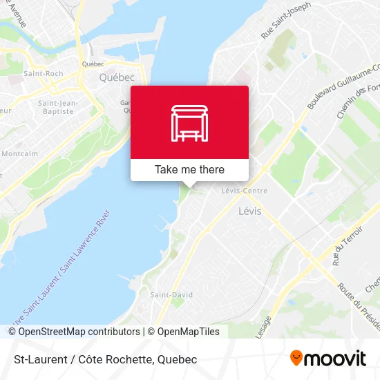 St-Laurent / Côte Rochette map