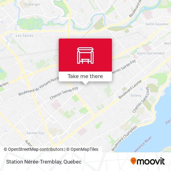 Station Nérée-Tremblay map