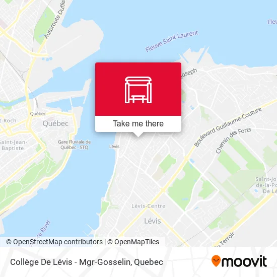 Collège De Lévis - Mgr-Gosselin map