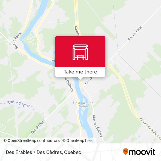 Des Érables / Des Cèdres map