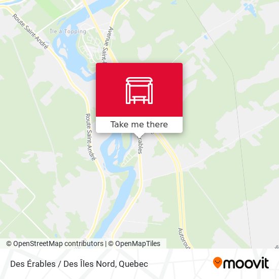 Des Érables / Des Îles Nord map