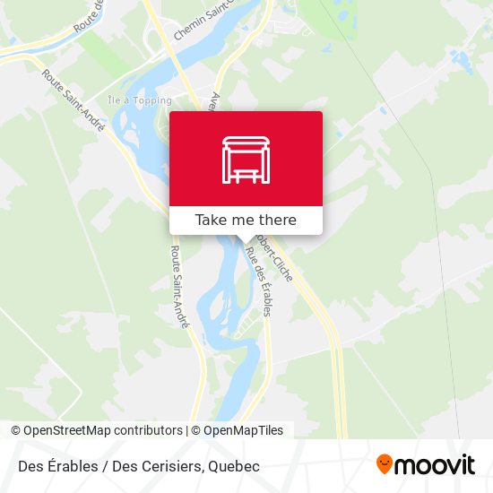 Des Érables / Des Cerisiers map