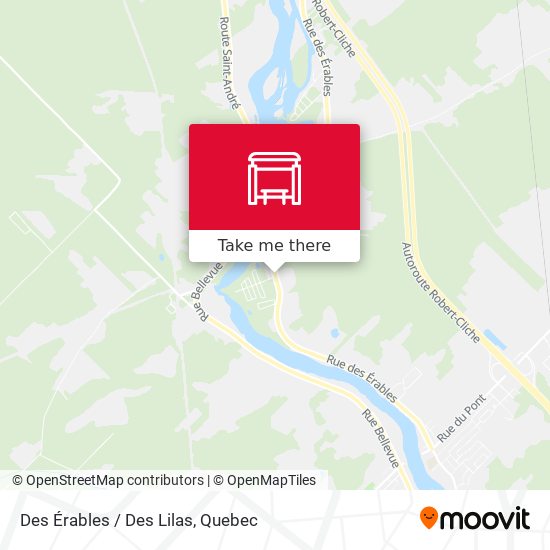 Des Érables / Des Lilas map