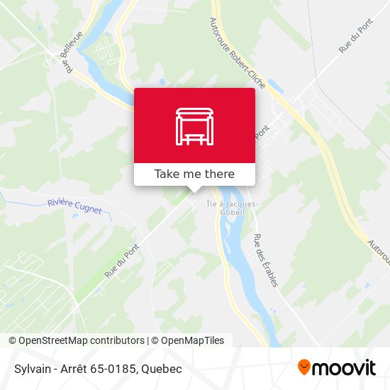 Sylvain - Arrêt 65-0185 map