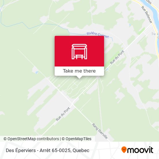 Des Éperviers - Arrêt 65-0025 map