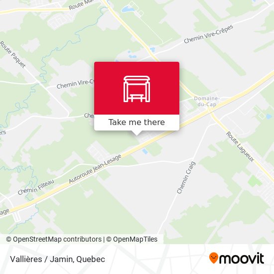 Vallières / Jamin map