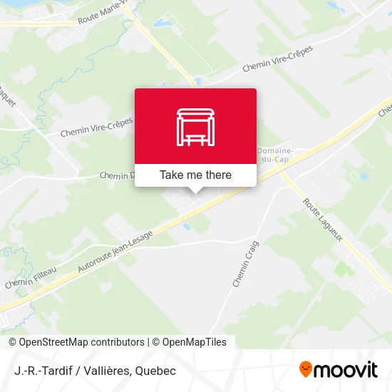 J.-R.-Tardif / Vallières map