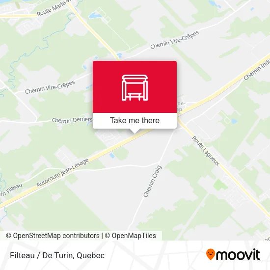 Filteau / De Turin map