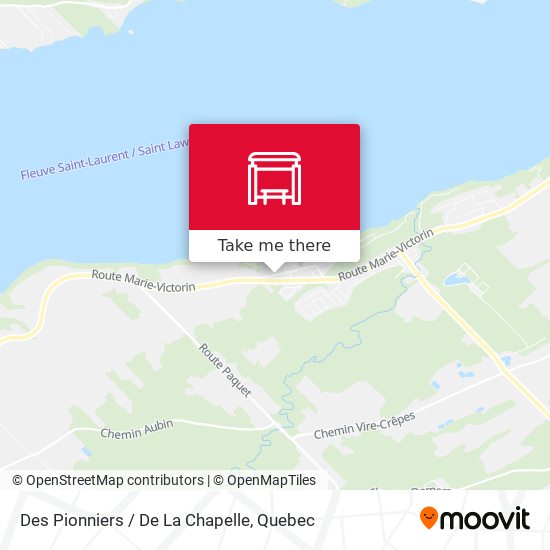 Des Pionniers / De La Chapelle map