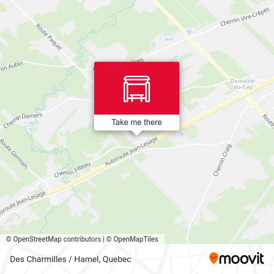 Des Charmilles / Hamel map