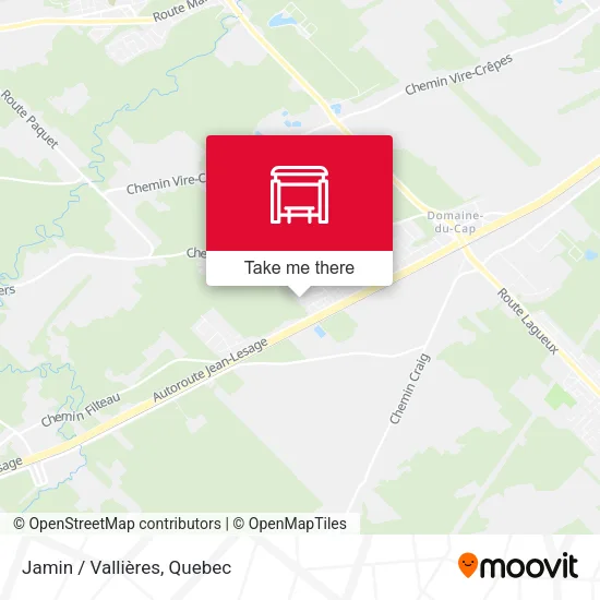 Jamin / Vallières map