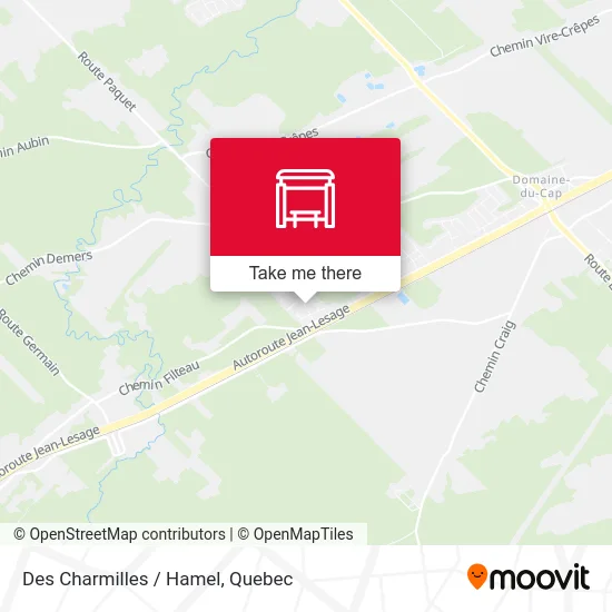 Des Charmilles / Hamel map