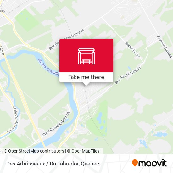 Des Arbrisseaux / Du Labrador map