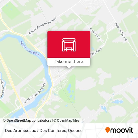 Des Arbrisseaux / Des Conifères map