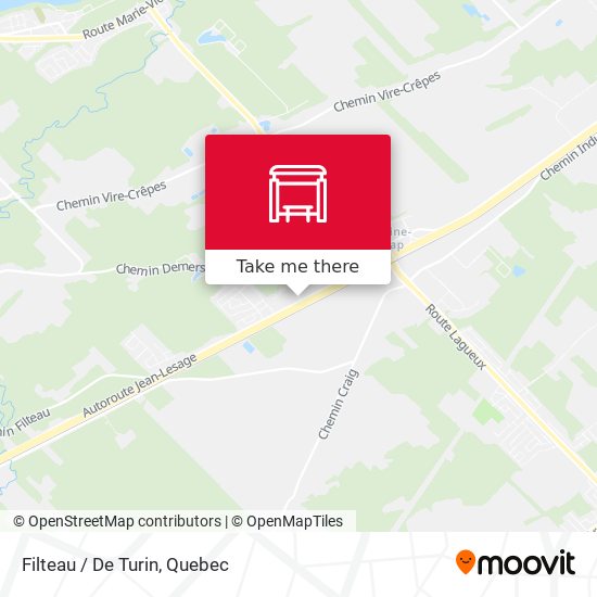 Filteau / De Turin map
