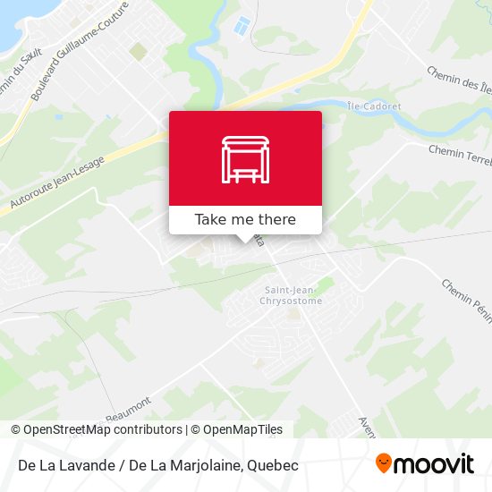 De La Lavande / De La Marjolaine map