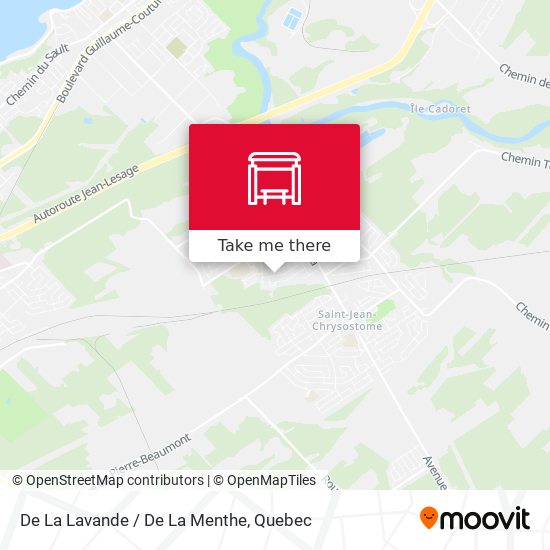 De La Lavande / De La Menthe map