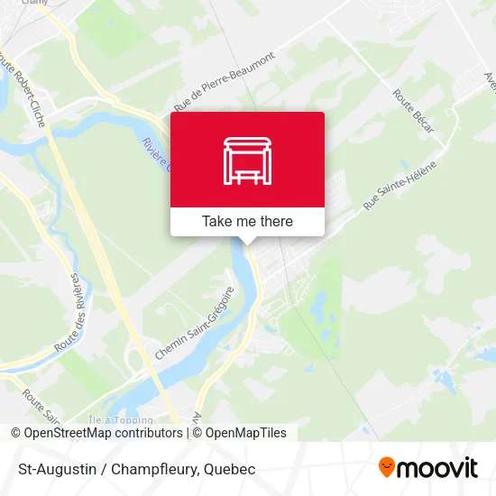 St-Augustin / Champfleury map