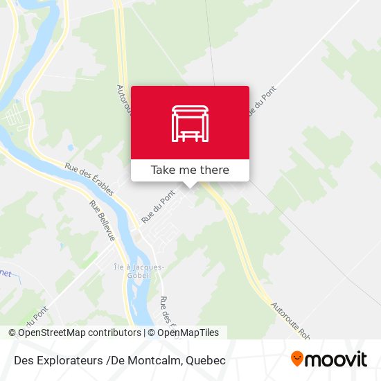 Des Explorateurs /De Montcalm map