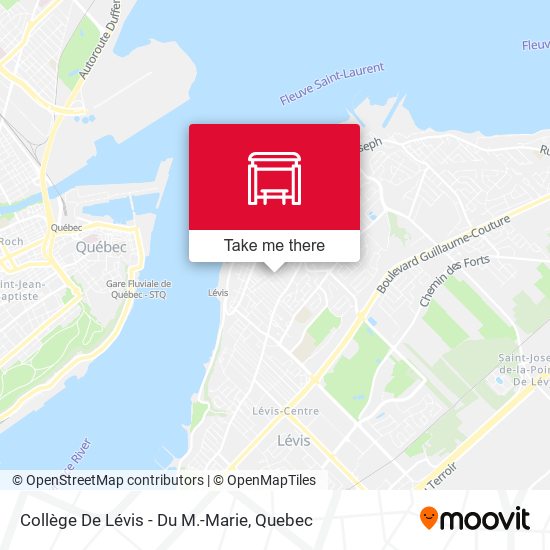 Collège De Lévis - Du M.-Marie map