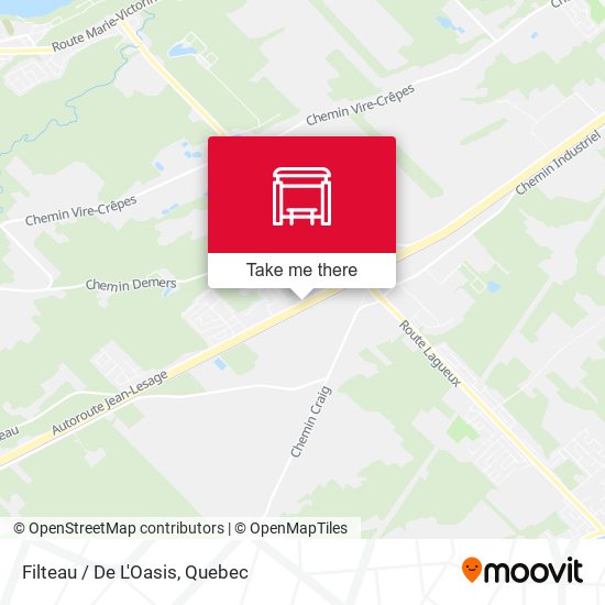 Filteau / De L'Oasis map