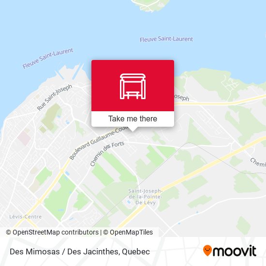 Des Mimosas / Des Jacinthes map