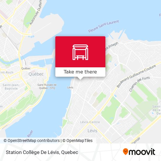 Station Collège De Lévis map