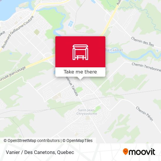 Vanier / Des Canetons map