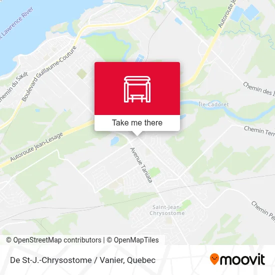 De St-J.-Chrysostome / Vanier map